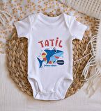 BK Kids İsimli Tatil Zamanı Tasarımlı Bebek Body Zıbın - Model 1