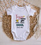 BK Kids İsimli Teyze Anne Gibi Tasarımlı Bebek Body Zıbın - Model 1