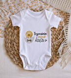 BK Kids İsimli Teyzesinin Minik Kuşu Tasarımlı Bebek Body Zıbın - Model 1