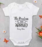 BK Kids İsimli The Princess Has Arrived Tasarımlı Bebek Body Zıbın - Model 1