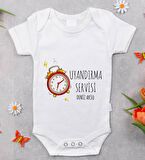 BK Kids İsimli Uyandırma Servisi Tasarımlı Bebek Body Zıbın - Model 1