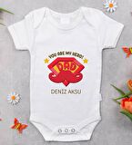 BK Kids İsimli You Are My Hero Tasarımlı Bebek Body Zıbın - Model 1