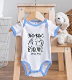 BK Kids Kişiye Özel Mavi Bebek Body Zıbın - Model 1