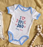 BK Kids Kişiye Özel Mavi Bebek Body Zıbın - Model 10