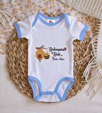 BK Kids Kişiye Özel Mavi Bebek Body Zıbın - Model 13