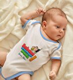 BK Kids Kişiye Özel Mavi Bebek Body Zıbın - Model 14