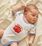 BK Kids Kişiye Özel Mavi Bebek Body Zıbın - Model 16