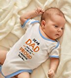 BK Kids Kişiye Özel Mavi Bebek Body Zıbın - Model 17