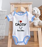 BK Kids Kişiye Özel Mavi Bebek Body Zıbın - Model 24