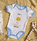 BK Kids Kişiye Özel Mavi Bebek Body Zıbın - Model 25