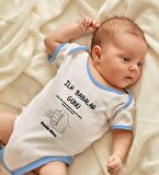 BK Kids Kişiye Özel Mavi Bebek Body Zıbın - Model 27