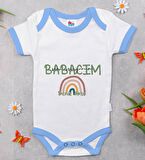 BK Kids Kişiye Özel Mavi Bebek Body Zıbın - Model 30