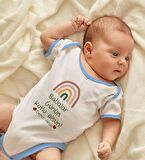 BK Kids Kişiye Özel Mavi Bebek Body Zıbın - Model 31