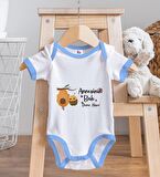 BK Kids Kişiye Özel Mavi Bebek Body Zıbın - Model 41