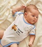 BK Kids Kişiye Özel Mavi Bebek Body Zıbın - Model 41