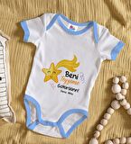 BK Kids Kişiye Özel Mavi Bebek Body Zıbın - Model 50