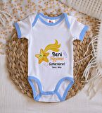 BK Kids Kişiye Özel Mavi Bebek Body Zıbın - Model 50