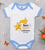 BK Kids Kişiye Özel Mavi Bebek Body Zıbın - Model 51