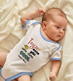 BK Kids Kişiye Özel Mavi Bebek Body Zıbın - Model 52