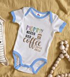 BK Kids Kişiye Özel Mavi Bebek Body Zıbın - Model 53