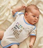 BK Kids Kişiye Özel Mavi Bebek Body Zıbın - Model 53