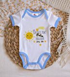 BK Kids Kişiye Özel Mavi Bebek Body Zıbın - Model 57