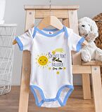 BK Kids Kişiye Özel Mavi Bebek Body Zıbın - Model 57
