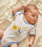 BK Kids Kişiye Özel Mavi Bebek Body Zıbın - Model 58