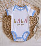 BK Kids Kişiye Özel Mavi Bebek Body Zıbın - Model 61