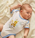 BK Kids Kişiye Özel Mavi Bebek Body Zıbın - Model 66