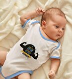 BK Kids Kişiye Özel Mavi Bebek Body Zıbın - Model 67