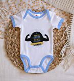 BK Kids Kişiye Özel Mavi Bebek Body Zıbın - Model 67