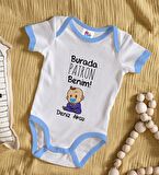 BK Kids Kişiye Özel Mavi Bebek Body Zıbın - Model 71