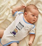 BK Kids Kişiye Özel Mavi Bebek Body Zıbın - Model 71