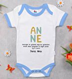 BK Kids Kişiye Özel Mavi Bebek Body Zıbın - Model 72