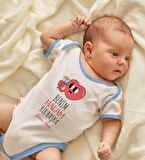 BK Kids Kişiye Özel Mavi Bebek Body Zıbın - Model 77