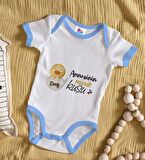 BK Kids Kişiye Özel Mavi Bebek Body Zıbın - Model 80