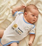 BK Kids Kişiye Özel Mavi Bebek Body Zıbın - Model 80