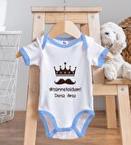 BK Kids Kişiye Özel Mavi Bebek Body Zıbın - Model 83