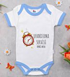 BK Kids Kişiye Özel Mavi Bebek Body Zıbın - Model 84