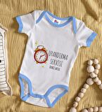 BK Kids Kişiye Özel Mavi Bebek Body Zıbın - Model 84