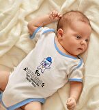 BK Kids Kişiye Özel Mavi Bebek Body Zıbın - Model 85