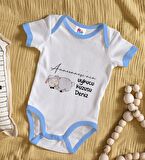 BK Kids Kişiye Özel Mavi Bebek Body Zıbın - Model 89