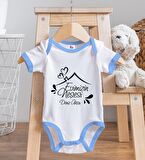 BK Kids Kişiye Özel Mavi Bebek Body Zıbın - Model 91