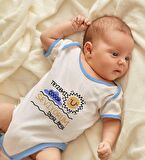 BK Kids Kişiye Özel Mavi Bebek Body Zıbın - Model 96