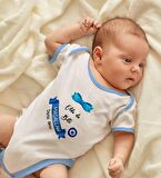 BK Kids Kişiye Özel Mavi Bebek Body Zıbın - Model 97