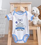 BK Kids Kişiye Özel Mavi Bebek Body Zıbın - Model 98