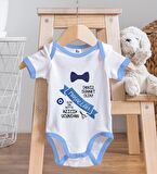BK Kids Kişiye Özel Mavi Bebek Body Zıbın - Model 99