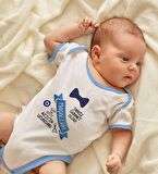 BK Kids Kişiye Özel Mavi Bebek Body Zıbın - Model 99