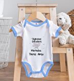 BK Kids Kişiye Özel Mavi Bebek Body Zıbın - Model 101